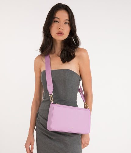 FENNE Vegan Convertible Crossbody Bag - Sol | Color: Purple - variant::petal