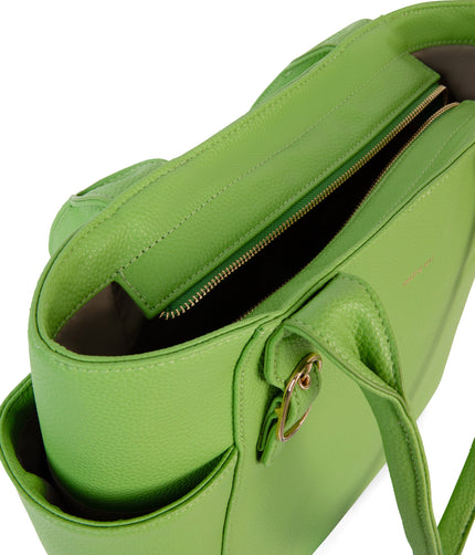 IONA Vegan Tote Bag - Grain | Color: Green - variant::peppermint