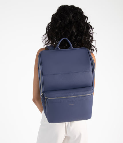 REMI Vegan Backpack – Grain | Color: Blue - variant::blueberry