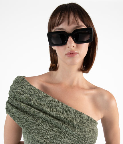 TITO Rectangle Sunglasses | Color: Black - variant::black