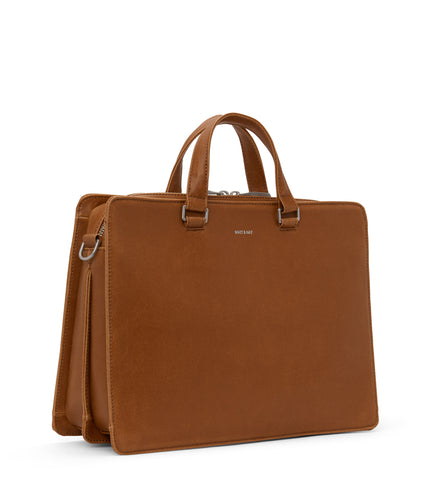 DAVID Vegan Briefcase - Vintage | Color: Brown - variant::chili