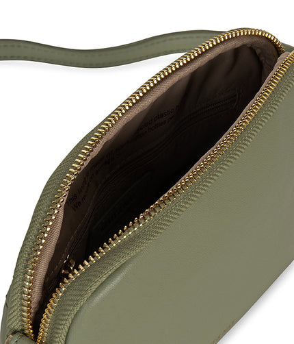 KRISTY Slim Vegan Crossbody Bag - Forum | Color: Fennel - variant::fennel