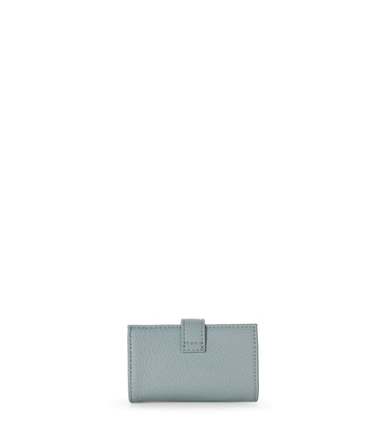 CREPE Vegan Accordion Card Holder – Grain | Color: Aquamarine - variant::aquamarine