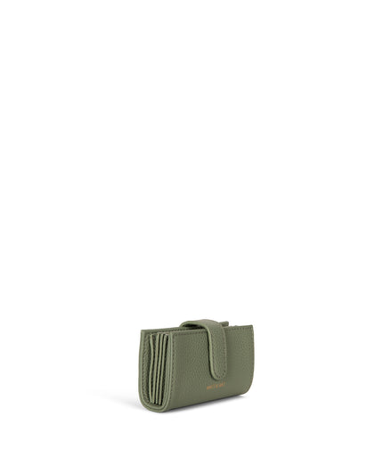 CREPE Vegan Accordion Card Holder – Grain | Color: Olivine - variant::olivine