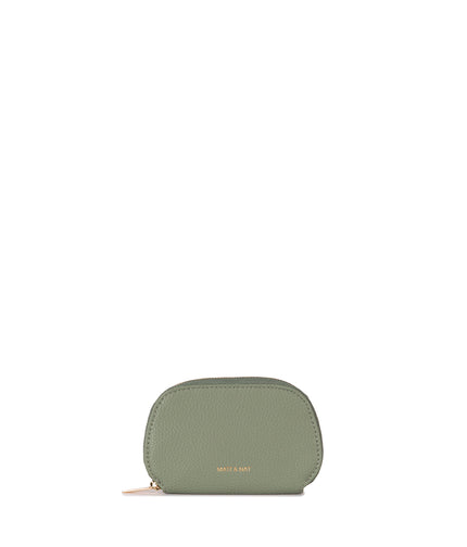 NADYA Vegan Card Holder – Grain | Color: Olivine - variant::olivine