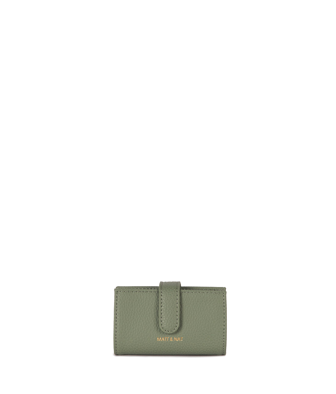 CREPE Vegan Accordion Card Holder – Grain | Color: Olivine - variant::olivine