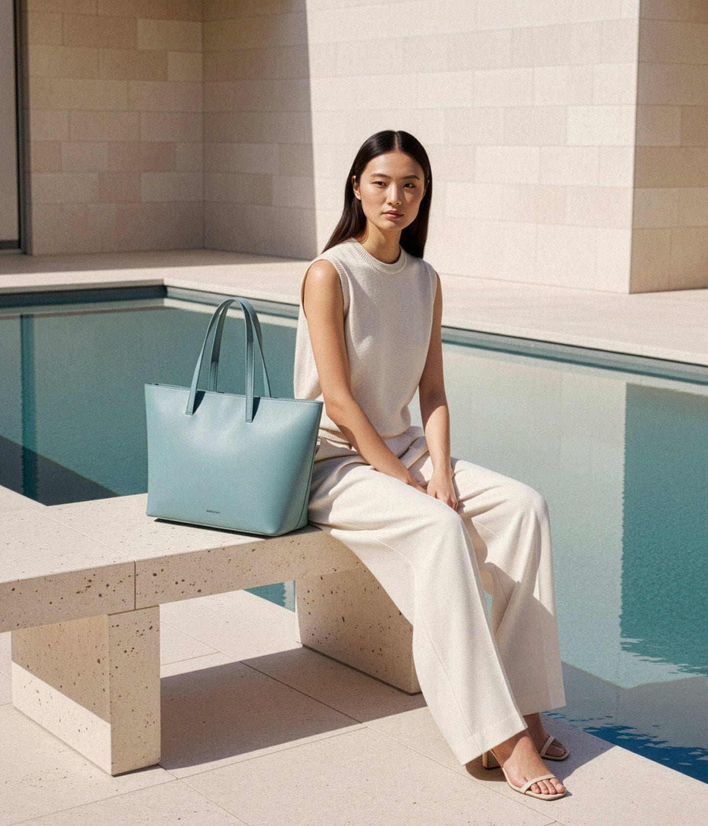 NINA Vegan Tote Bag - UPPEAL™ | Color: Caicos - variant::Caicos