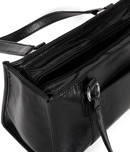 ZARIA Vegan Tote Satchel Bag - Theme | Color: Black - variant::black