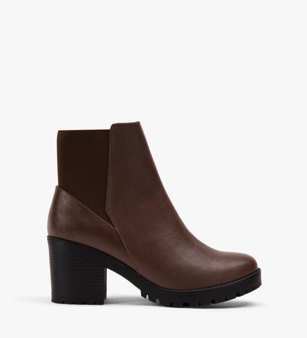 MONTROYAL Women's Vegan Boots | Color: Brown - variant::coffee