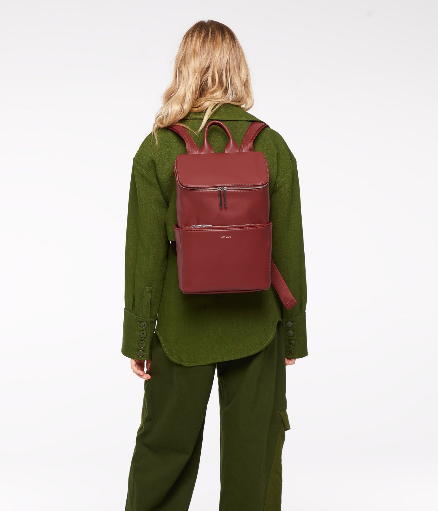 BRAVE Vegan Backpack - Loom | Color: Red - variant::gala