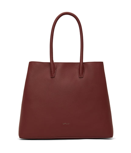 KRISTA Vegan Satchel - Purity | Color: Red - variant::beet