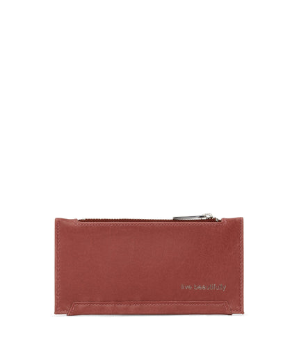 JESSE Slim Vegan Wallet - Vintage | Color: Pink - variant::heirloom