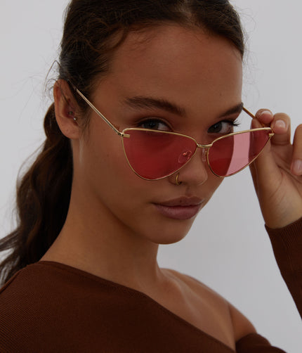 TOI Triangle Sunglasses | Color: Pink - variant::pink