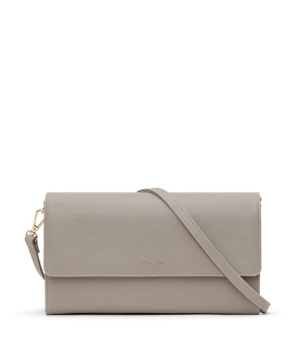 DREWLG Large Vegan Crossbody Bag - Vintage | Color: Grey - variant::wave