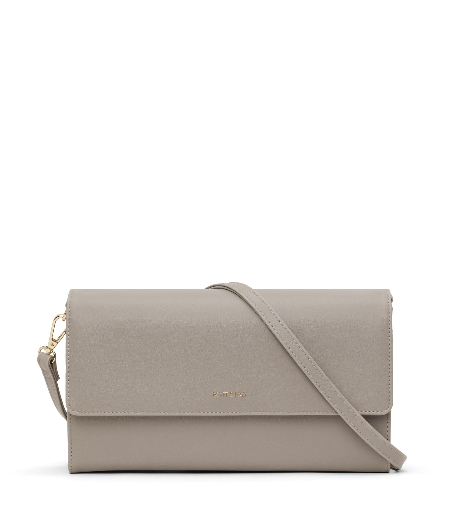DREWLG Large Vegan Crossbody Bag - Vintage | Color: Grey - variant::wave