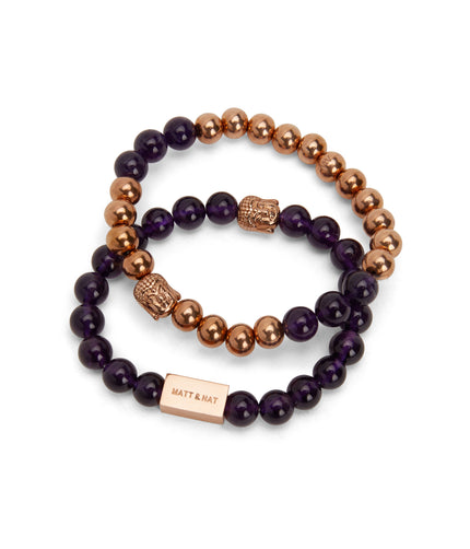 CALMING Bead & Charm Bracelet | Color: Purple - variant::purple