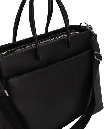 LILET Vegan Diaper Bag - Loom | Color: Black - variant::black