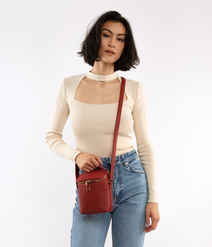 BRAVEMICRO Vegan Crossbody Bag - Purity | Color: Black - variant::black