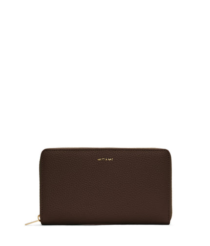 TRIP Vegan Travel Wallet - Purity | Color: Brown - variant::chocolate