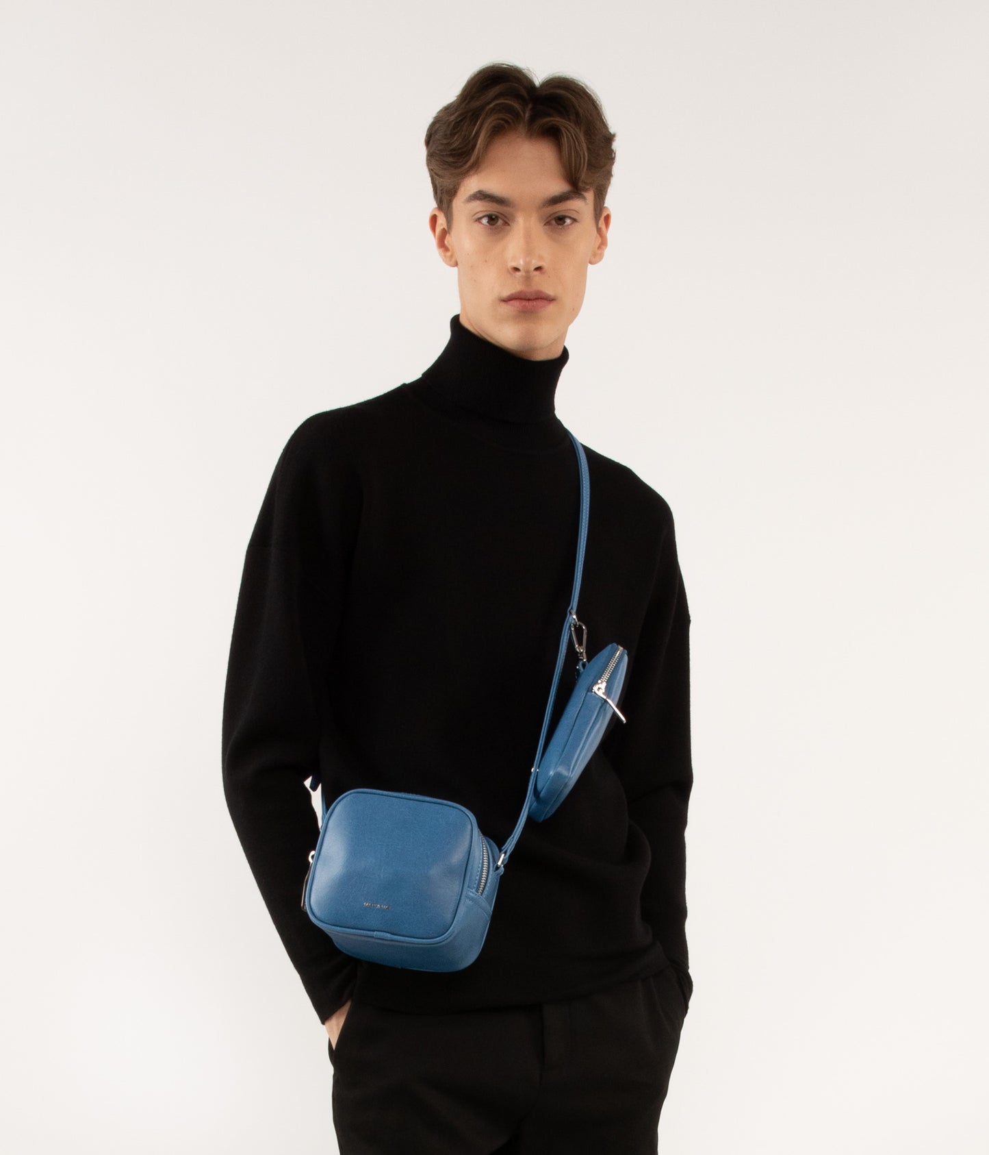 SWAE Vegan Crossbody Bag - Vintage | Color: Black - variant::black