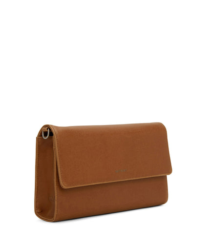 DREWLG Large Vegan Crossbody Bag - Vintage | Color: Brown - variant::chili