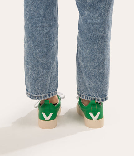 MARCI Women's Vegan Sneakers | Color: Green - variant::green