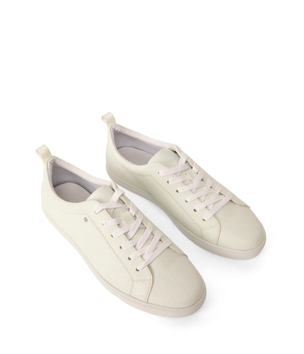 YUVI Men's Vegan Sneakers | Color: White - variant::white