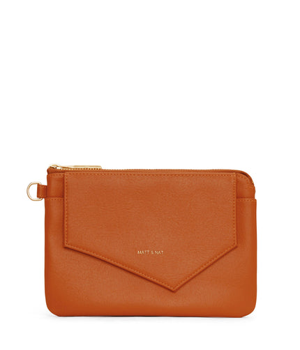 NIA SM Small Vegan Wallet - Arbor | Color: Orange - variant::ginger
