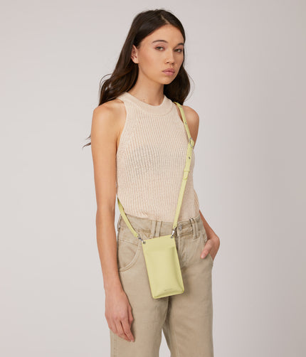CUE Vegan Crossbody Phone Bag - Purity | Color: Pink - variant::rose