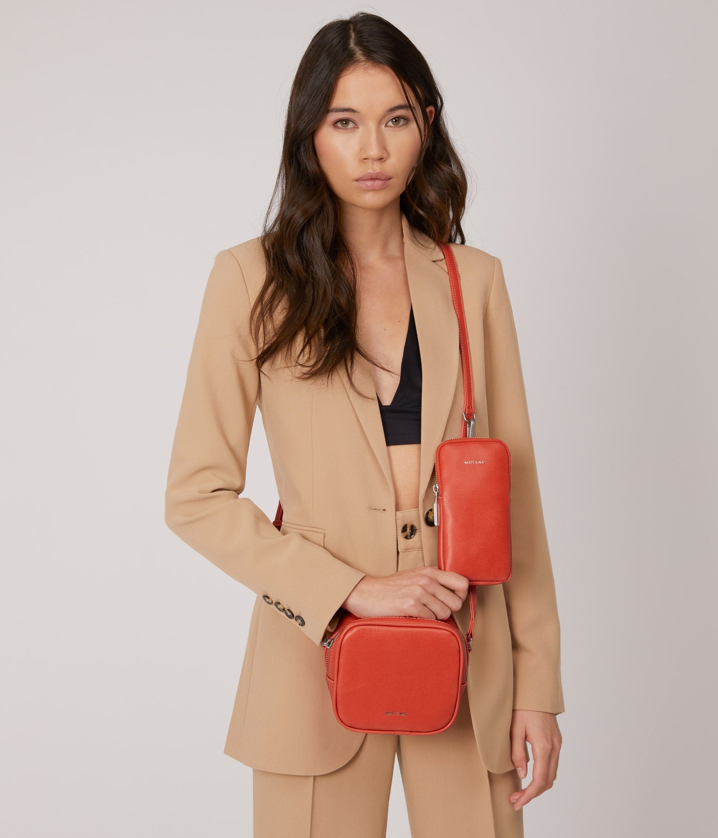 SWAE Vegan Crossbody Bag - Vintage | Color: Pink - variant::pastel