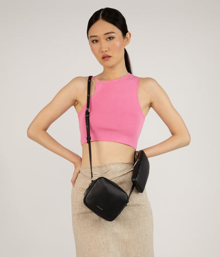 SWAE Vegan Crossbody Bag - Arbor | Color: Yellow - variant::marigold