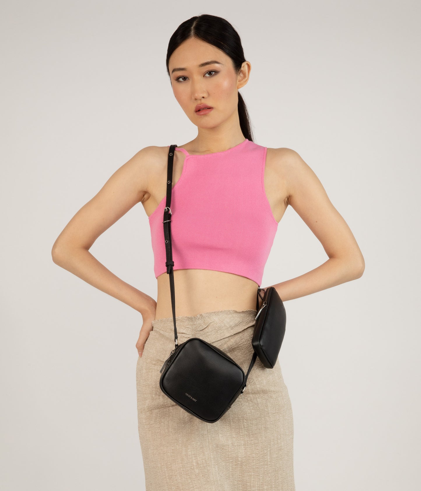 SWAE Vegan Crossbody Bag - Arbor | Color: Yellow - variant::marigold