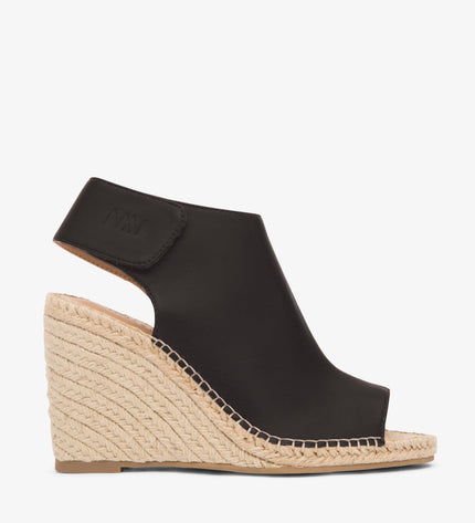 ACACIA Vegan Wedge Heels | Color: Black - variant::black