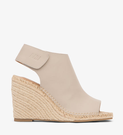 ACACIA Vegan Wedge Heels | Color: Grey - variant:koala
