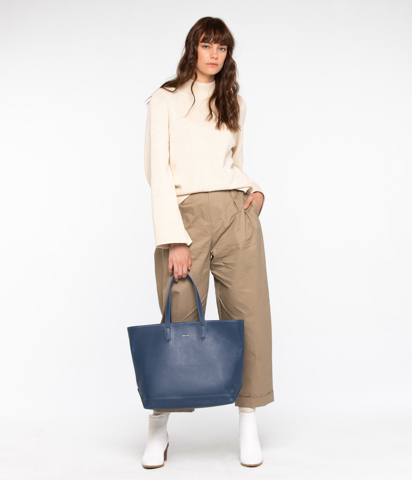 SCHLEPP Vegan Tote Bag - Vintage | Color: Blue - variant::cosmo