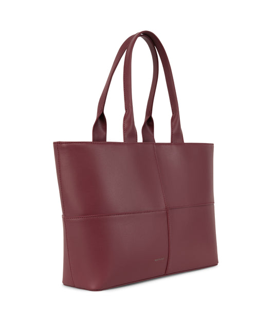 TRISTAN Vegan Tote Bag - Arbor  | Color: Red - variant::beetroot