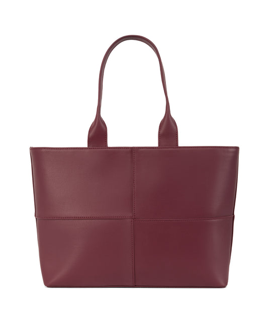 TRISTAN Vegan Tote Bag - Arbor  | Color: Red - variant::beetroot