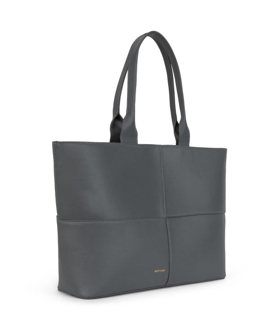 TRISTAN Vegan Tote Bag - Arbor  | Color: Grey - variant::mushroom