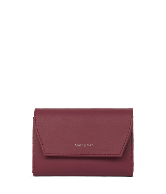 VERASM Small Vegan Wallet - Arbor  | Color: Red - variant::beetroot