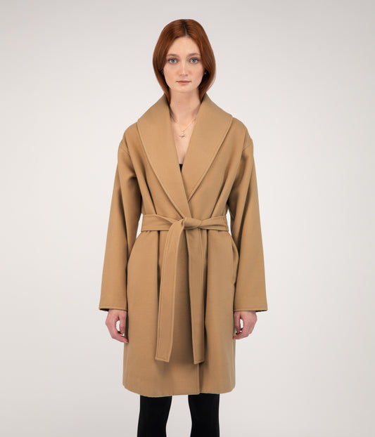 SOHEE Women's Vegan Coat | Color: Beige - variant::beige
