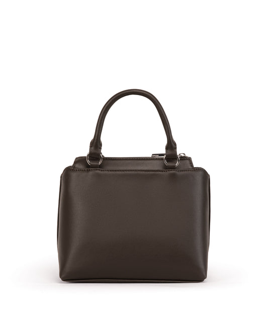 ATHENA Small Vegan Satchel - Sol | Color: Brown - variant::espresso