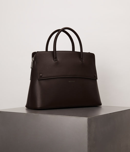 SILVA Vegan Satchel - UPPEAL™ | Color: Brown - variant::cord