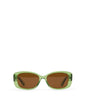 NORR Square Sunglasses | Color: Green - variant::green