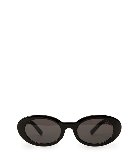 MIELA-2 Recycled Oval Sunglasses | Color: Black, Grey - variant::black