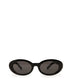 MIELA-2 Recycled Oval Sunglasses | Color: Black, Grey - variant::black