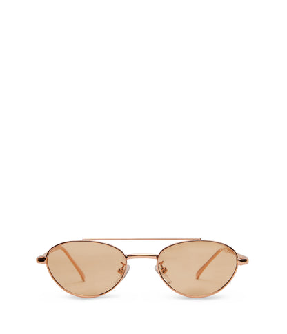 SUZI Oval Sunglasses | Color: White - variant::nude