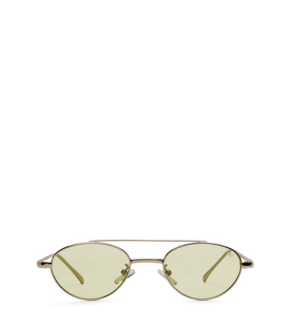 SUZI Oval Sunglasses | Color: Green - variant::green