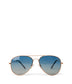 SADIE Metal Aviator Sunglasses | Color: Pink Gold, Blue - variant::rgoblu