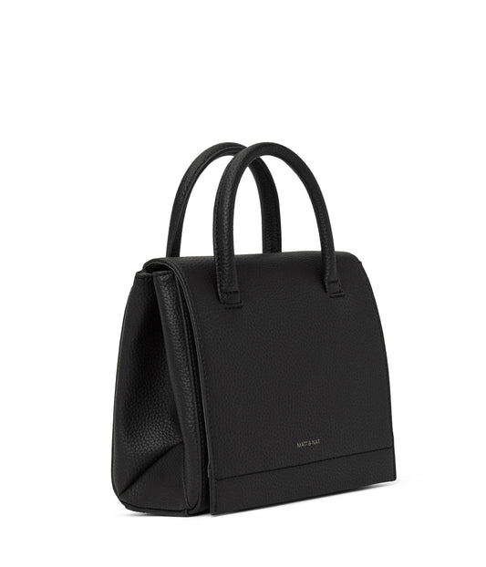 ADELSM Small Vegan Satchel - Purity | Color: Black - variant::black