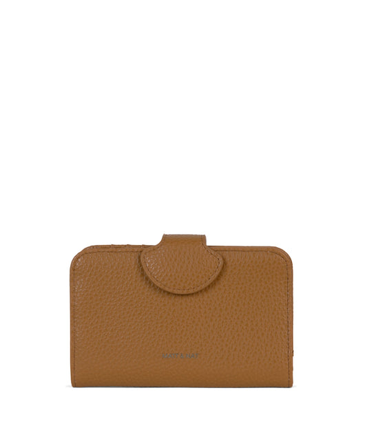 FLOATSM Small Vegan Wallet - Purity | Color: Tan, Brown - variant::amber
